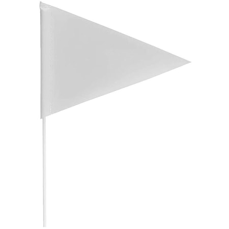 Blackburn Flag Blackburn Pennant Marking Flag with Fiberglass Staff FIELD FLAG W/WHT